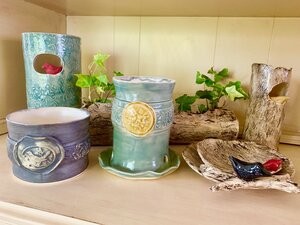 Handcrafted Vases On Display