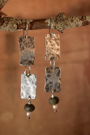 Metal Squares Earrings